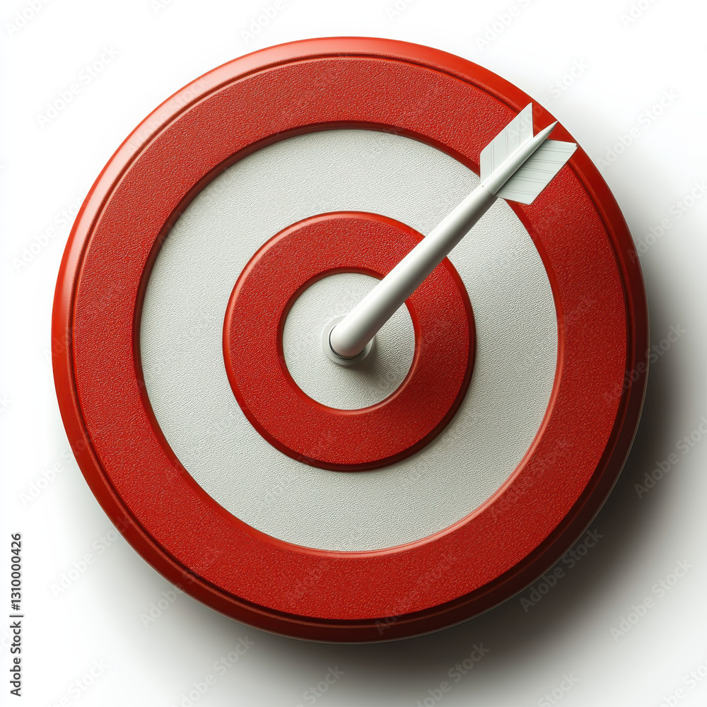 red and white target with arrow hitting bullseye symbolizes precision and success. circular design is visually striking, emphasizing accuracy and focus in achieving goals red and white target with arrow hitting bullseye symbolizes precision and success. circular design is visually striking, emphasizing accuracy and focus in achieving goals
