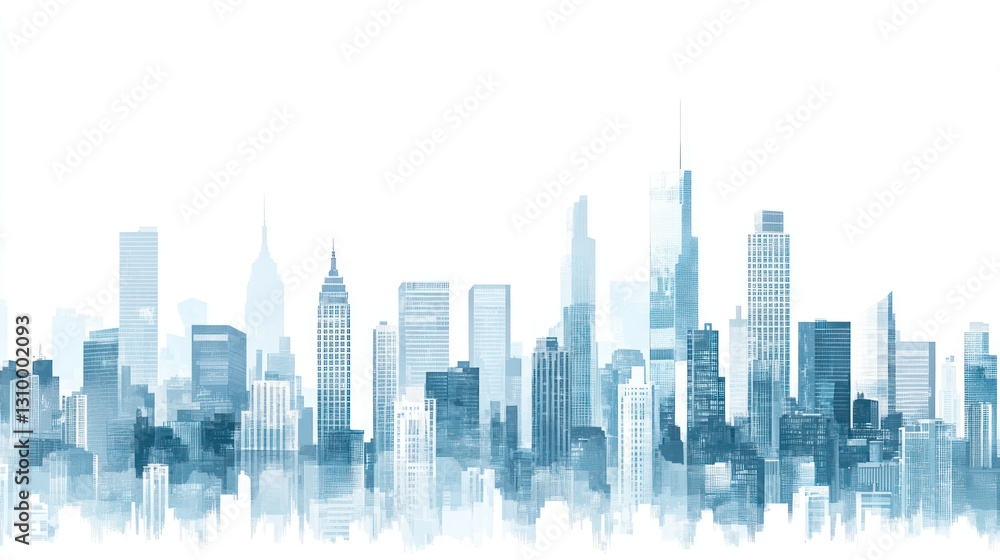 Cityscape skyline, urban development, modern buildings, background sky, business concept Cityscape skyline, urban development, modern buildings, background sky, business concept
