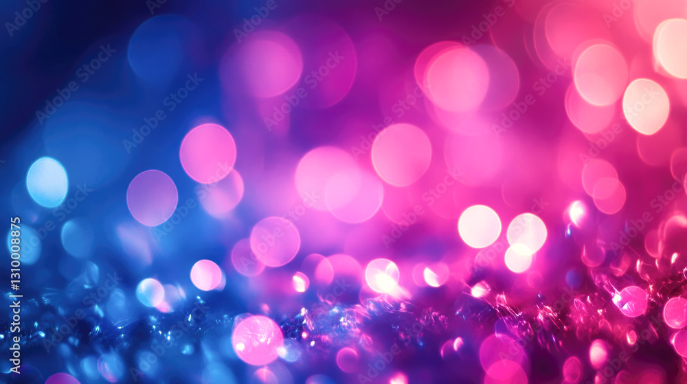 Vibrant pink and blue bokeh lights in abstract background Vibrant pink and blue bokeh lights in abstract background