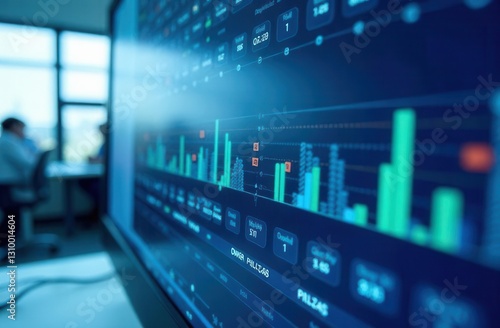 Wallpaper Mural Data analysis and visualization scene in modern scientific research laboratory Torontodigital.ca