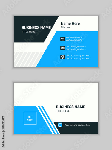 Business card template design Fresh Design Visiting  White, Black Color Creative Business card Design and Fresh and Clear Visiting Card.
