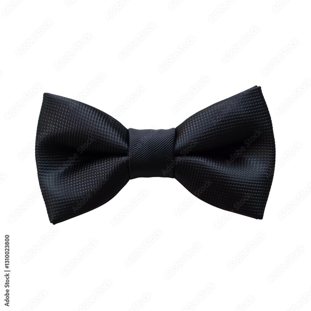 Classic black bow tie for formal attire, cut out
Classic black bow tie for formal attire, cut out