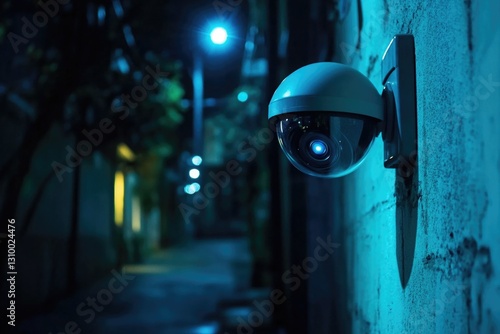 Camera mounted on wall