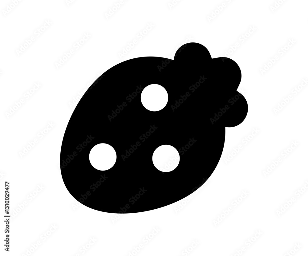 Obraz premium Vector strawberry icon.