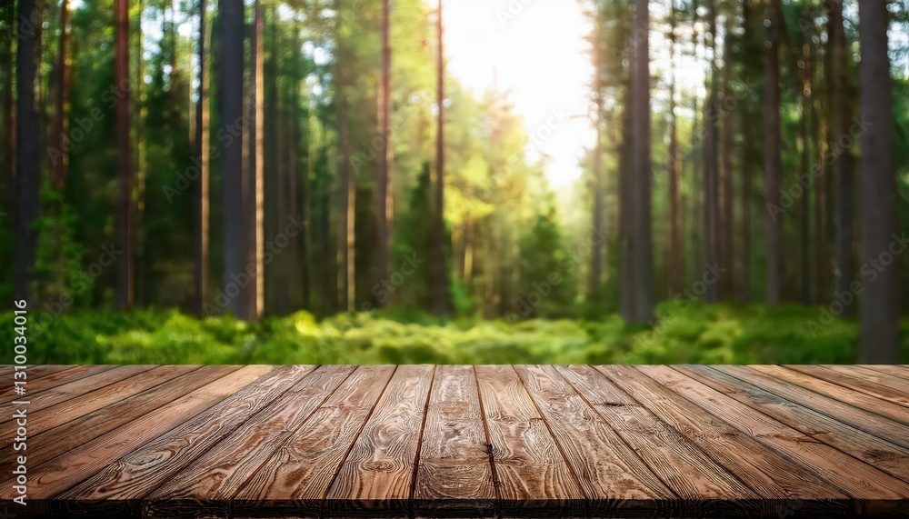 Blurred Boreal Forest Backdrop with Rustic Table Peaceful Serenity Amidst Natures Majesty, Boasting Rich Earthy Tones and Textured Woodgrain for Inspiring Design Endeavors. Blurred Boreal Forest Backdrop with Rustic Table Peaceful Serenity Amidst Natures Majesty, Boasting Rich Earthy Tones and Textured Woodgrain for Inspiring Design Endeavors.