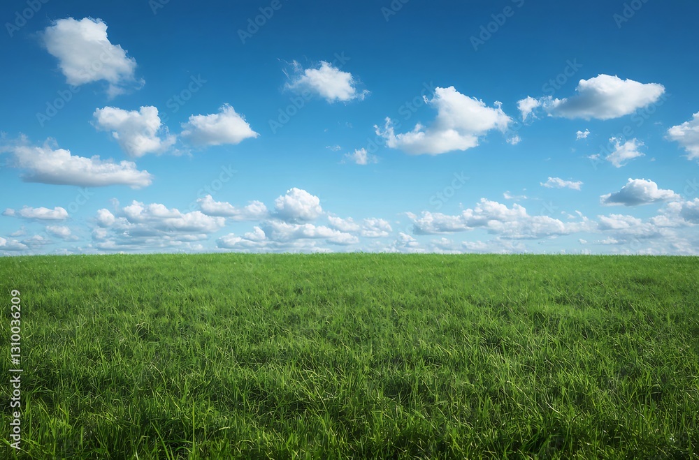 Green field, blue sky, clouds, nature, landscape, idyllic, serenity, background, pastoral, wallpaper Green field, blue sky, clouds, nature, landscape, idyllic, serenity, background, pastoral, wallpaper