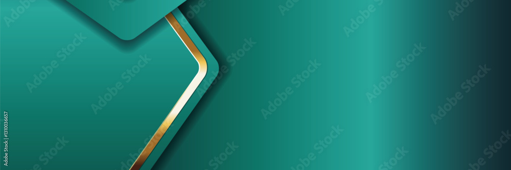 Teal gold geometric design backdrop Teal gold geometric design backdrop