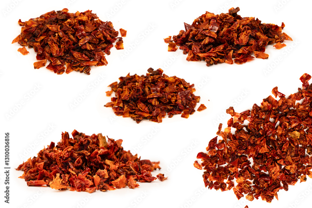 Dried tomatoes isolated on a white background. Dried tomatoes isolated on a white background.