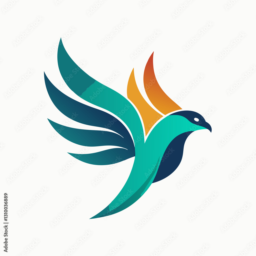 Obraz premium Simple Bird Logo Design Collections