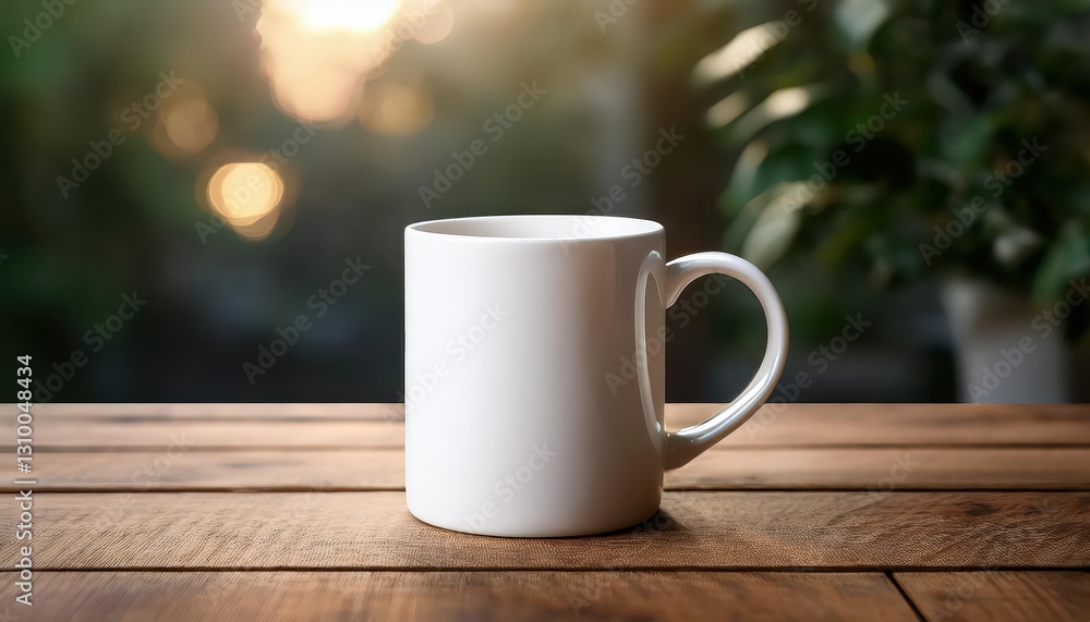 Rustic Charm Blank Coffee Mug on Reclaimed Wood Surface Bathed in Soft Daylight, Invoking a Cozy Atmosphere for Digital Art, Home Decor, or Design Inspiration. Rustic Charm Blank Coffee Mug on Reclaimed Wood Surface Bathed in Soft Daylight, Invoking a Cozy Atmosphere for Digital Art, Home Decor, or Design Inspiration.