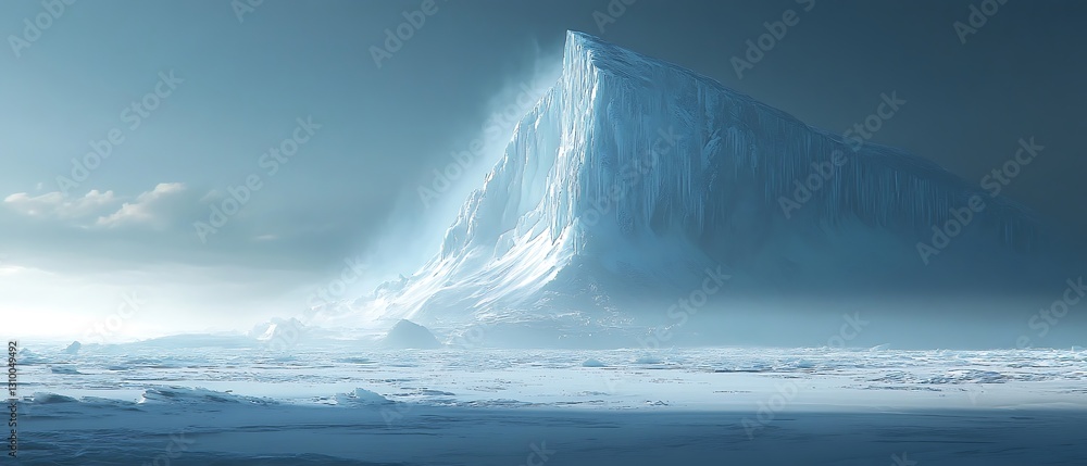 Fototapeta premium Frozen Mountain Landscape