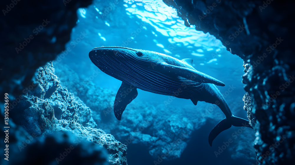 Obraz premium Whale in Deep