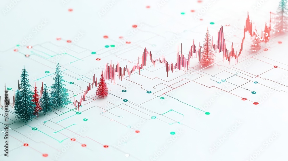 Visualization combining depicting business risk analysis and financial graphs, representing growth and data analysis in a modern context. Visualization combining depicting business risk analysis and financial graphs, representing growth and data analysis in a modern context.