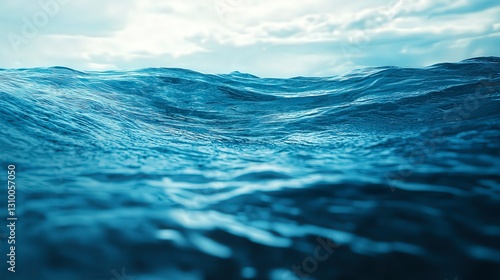 Fototapeta Naklejka Na Ścianę i Meble -  coral blue water background, underwater life, underwater scenery, blue water background