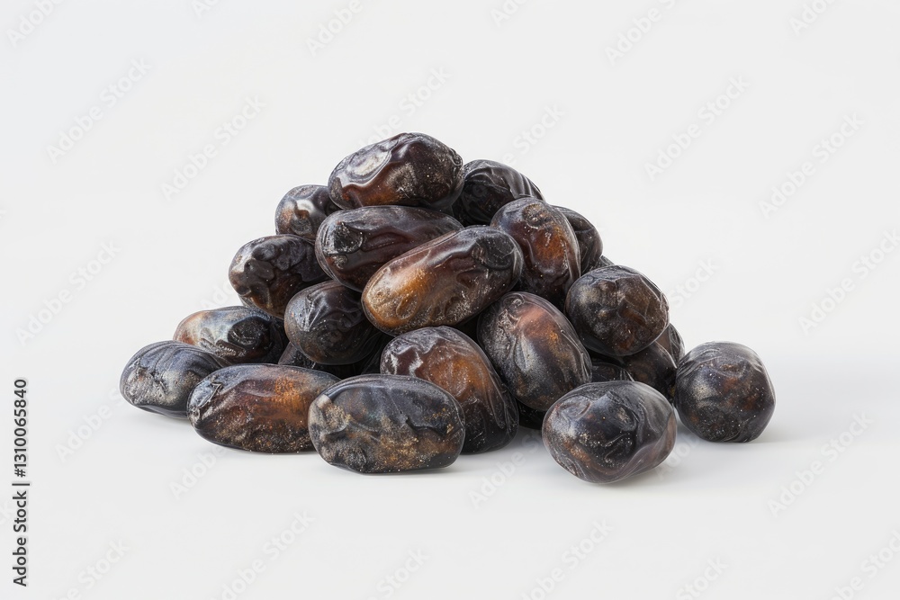 Pile of dates isolated on a white background Pile of dates isolated on a white background