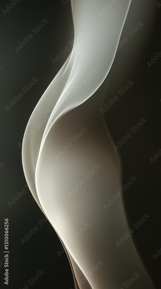 Elegant flowing abstract shapes in gradient light Love Your Thighs Day