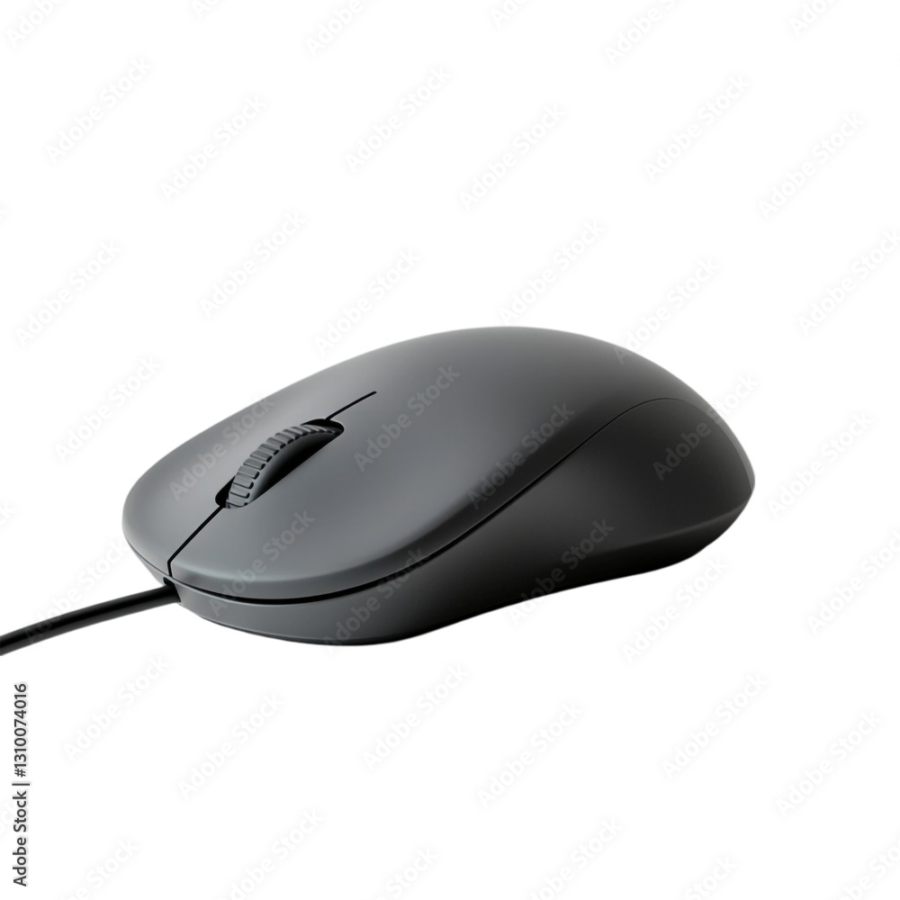 Sleek Black Computer Mouse Ready for Action Digital Workflow Efficiency Sleek Black Computer Mouse Ready for Action Digital Workflow Efficiency