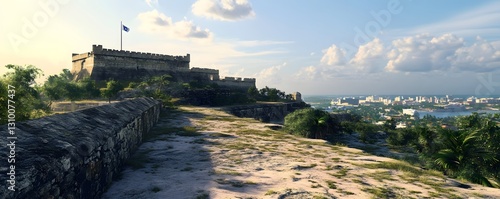 The historic Fort Fincastle in Nassau, perched on a hilltop with views of the city photo