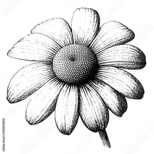 Delicate engraved flower design perfect for tattoo lovers seeking nature-inspired art