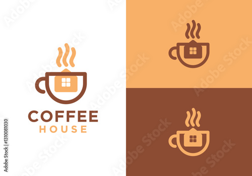 coffee shop logo vector template, logo design concept inspiration for cafes and coffee shops