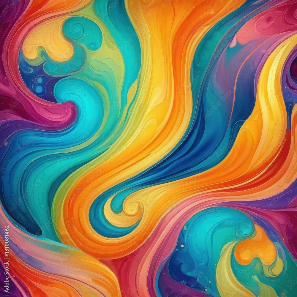 Obraz premium Dynamic Composition of Liquid Colors