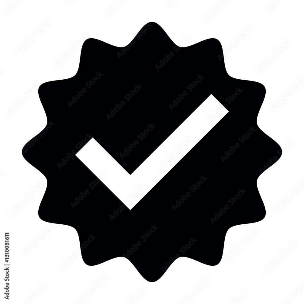 Verified badge icon tick symbol vector approved check mark icon. Vector icons. Blue checkmark icons - Certificate badge Quality certify icon Verified badge icon tick symbol vector approved check mark icon. Vector icons. Blue checkmark icons - Certificate badge Quality certify icon