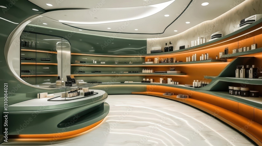 Innovative layout featuring sophisticated display products in a contemporary setting.