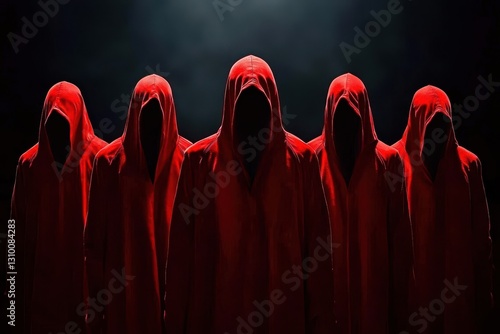 Obraz na płótnie Unveiling the dark ceremonies of evil rites. w salonie
