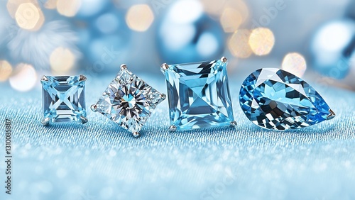 December Birthstone Jewelry . Stunning Turquoise, Blue Zircon & Tanzanite Gems. Luxury December Birthstone Collection