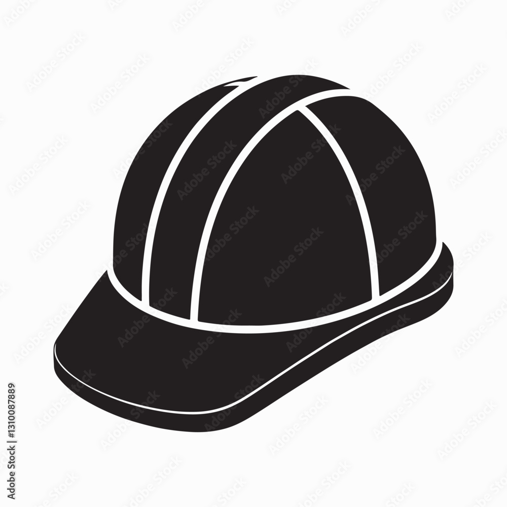 Fototapeta premium Construction helmet icon. outline vector. Casual object.