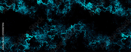 Scattered heavy dark green jade colored texture grunge texture on a dark concrete wall surface abstract background. Abstract background with dark jade rough grainy stone or concrete wall texture.