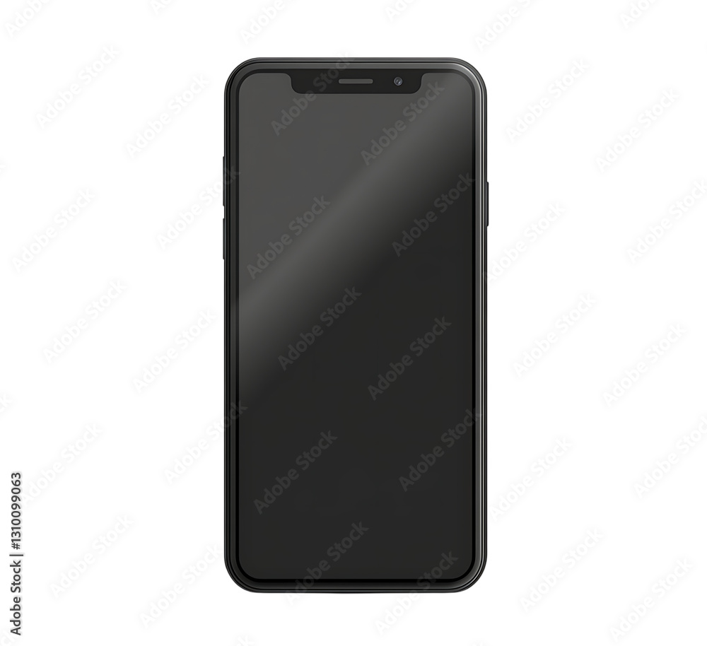 Modern black smartphone mockup isolated on app mobile screen device gadget on transparent background Modern black smartphone mockup isolated on app mobile screen device gadget on transparent background