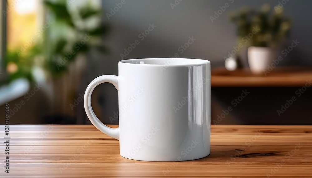 White Mug Mockup Intimate Closeup on a Textured Porcelain Mug against a Warm Wooden Table, Depicting an Inviting Scene of Minimalist Aesthetics and Tranquility White Mug Mockup Intimate Closeup on a Textured Porcelain Mug against a Warm Wooden Table, Depicting an Inviting Scene of Minimalist Aesthetics and Tranquility