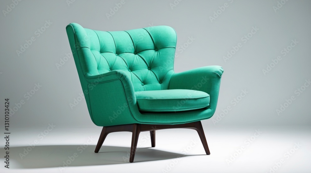Mint Green Button Tufted Armchair Modern Design Chair Mint Green Button Tufted Armchair Modern Design Chair
