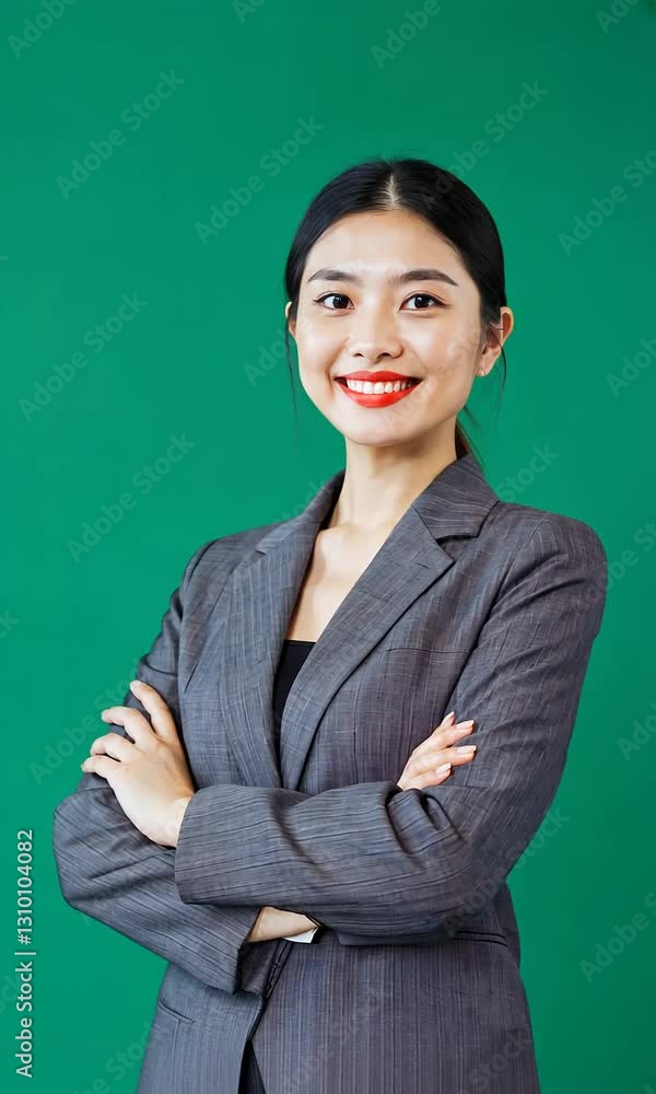 Confident Smiling Businesswoman in Professional Suits Posing with Arms Crossed Against Green Chroma Background – Corporate Leadership, Success, and Empowerment Concept
Confident Smiling Businesswoman in Professional Suits Posing with Arms Crossed Against Green Chroma Background – Corporate Leadership, Success, and Empowerment Concept