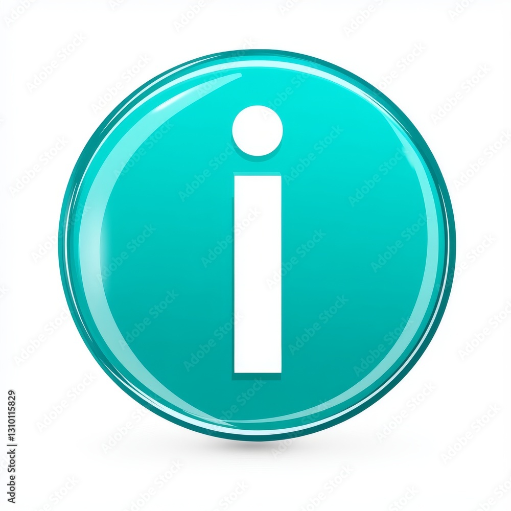 Info sign and icon depicted in a modern flat design illustration Info sign and icon depicted in a modern flat design illustration