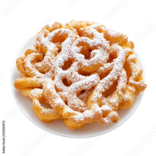 Sugar coated funnel cake