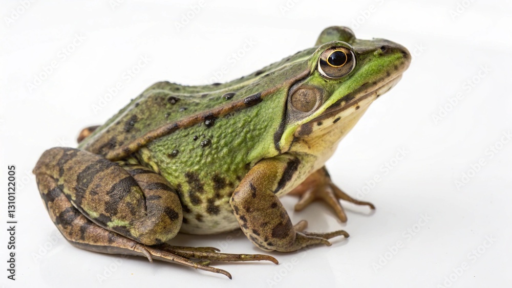 Naklejka premium American Frog On White Background