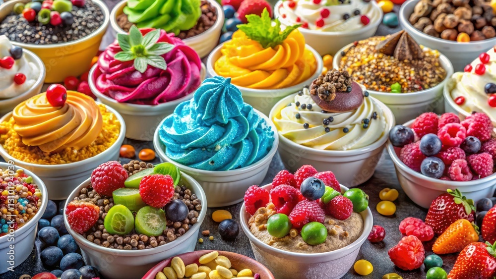 Frozen Yogurt Toppings: Delicious & Colorful High-Resolution Images - Best Selection Frozen Yogurt Toppings: Delicious & Colorful High-Resolution Images - Best Selection