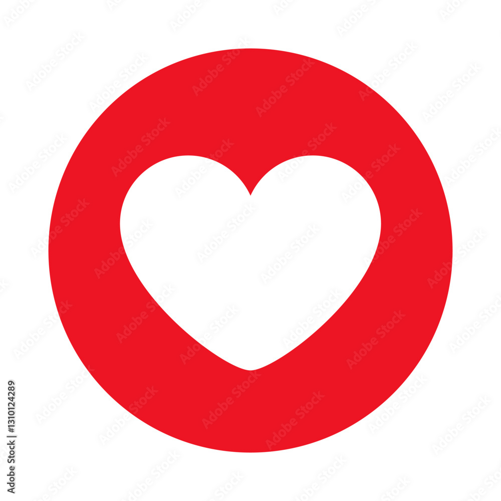 Like Button. Red Circle With White Heart Icon. Thumbs up and love icons. Flat Love Button Symbol For Social Media, Likes, Reactions, Appreciation, Digital Communication, UI, UX, Website Like Button. Red Circle With White Heart Icon. Thumbs up and love icons. Flat Love Button Symbol For Social Media, Likes, Reactions, Appreciation, Digital Communication, UI, UX, Website