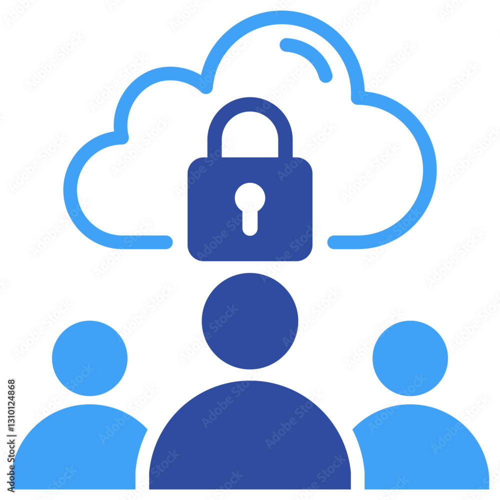 Secure Cloud Icon Secure Cloud Icon