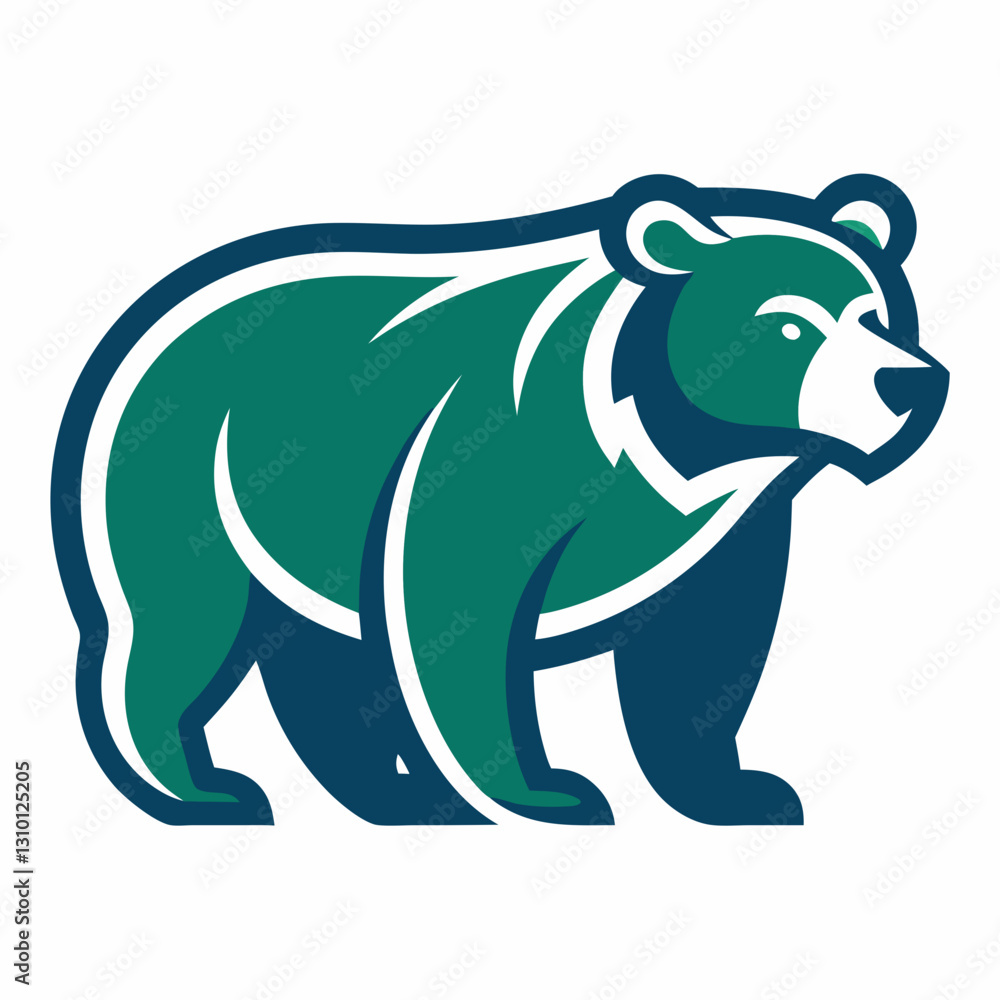 Fototapeta premium Simple Bear Logo Design Collections