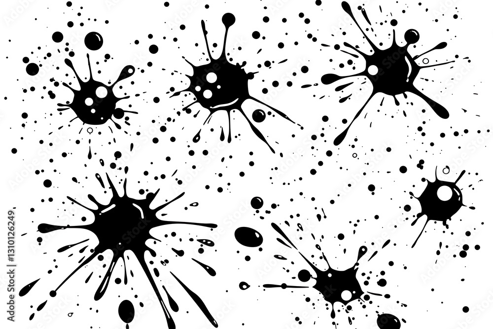 Black Ink Splatter Background Texture Black Ink Splatter Background Texture