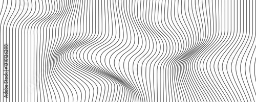 Simple Minimal Wavy Line Pattern Background