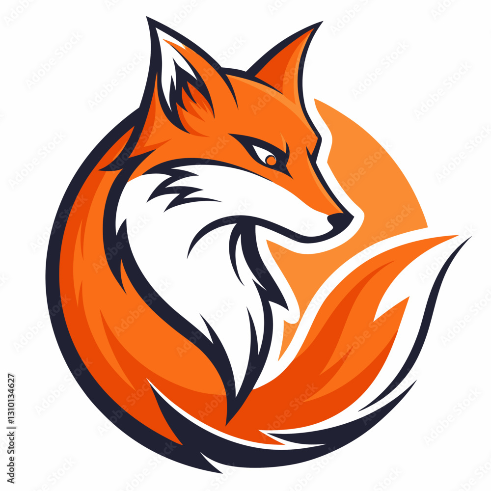 Obraz premium Simple Fox Logo Design Collections