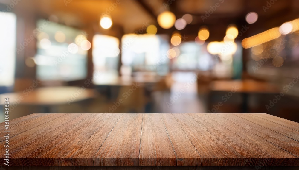 Empty Wooden Table in Cafe Mockup Against Blurred Background A Minimalist Haven for Creativity and Relaxation Amidst a Cozy Coffeehouse Atmosphere, Illuminated by Soft Ambient Light Empty Wooden Table in Cafe Mockup Against Blurred Background A Minimalist Haven for Creativity and Relaxation Amidst a Cozy Coffeehouse Atmosphere, Illuminated by Soft Ambient Light