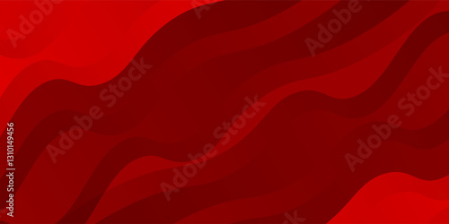 Modern red and gold ribbons background. Used to decorate advertisements publications modern abstract simple background