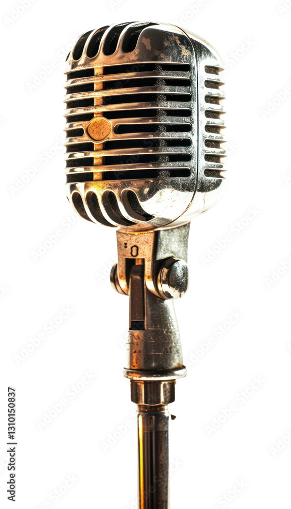 Fototapeta premium PNG Microphone technology music noise.