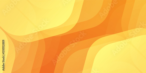 Modern colorful orange and yellow gradient waves background design simple abstract