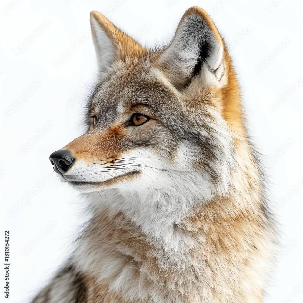 Wolf and Coyote Wildlife Portrait Wolf and Coyote Wildlife Portrait